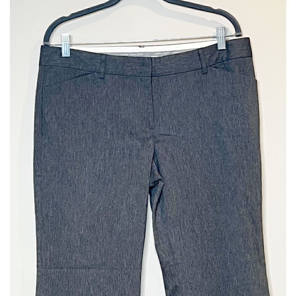 Express Heathered Gray Editor Barely Boot Pants S… - image 2